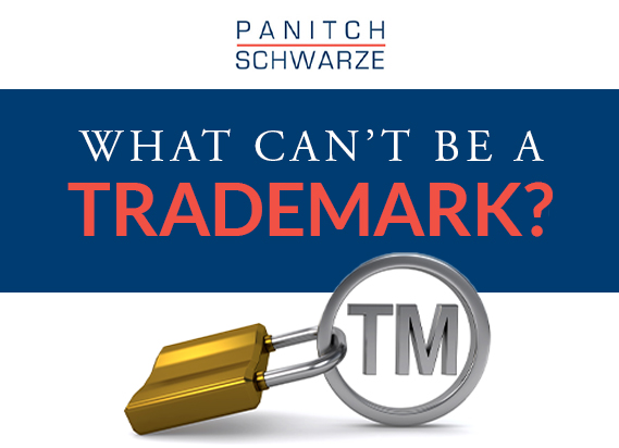 What CAN’T be a Trademark? graphic